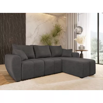 Dizajnová rozkladacia sedačka BIANA - tmavo šedá