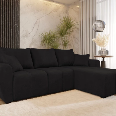 Dizajnová rozkladacia sedačka BIANA - čierna