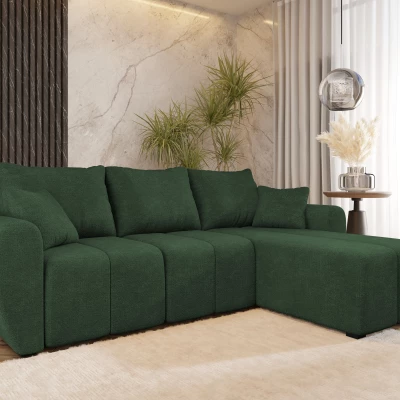 Dizajnová rozkladacia sedačka BIANA - tmavo zelená