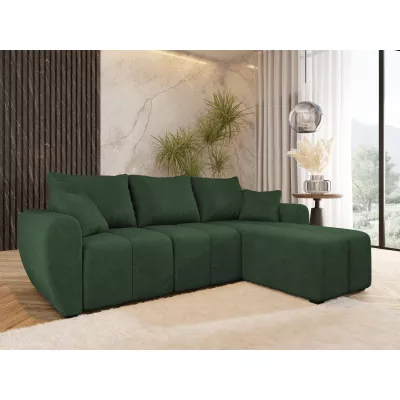 Dizajnová rozkladacia sedačka BIANA - tmavo zelená