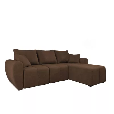 Dizajnová rozkladacia sedačka BIANA - hnedá