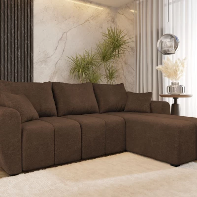 Dizajnová rozkladacia sedačka BIANA - hnedá