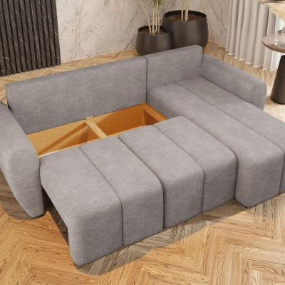 Dizajnová rozkladacia sedačka BIANA - hnedá