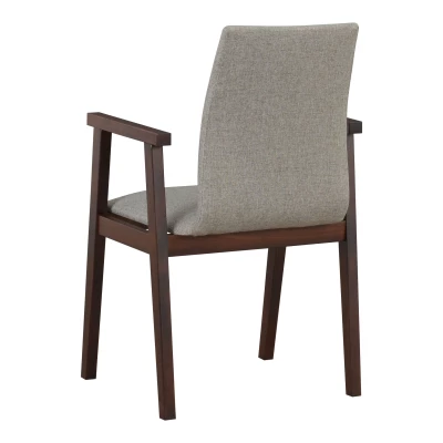 Jedálenská stolička ADENA - orech / šedá