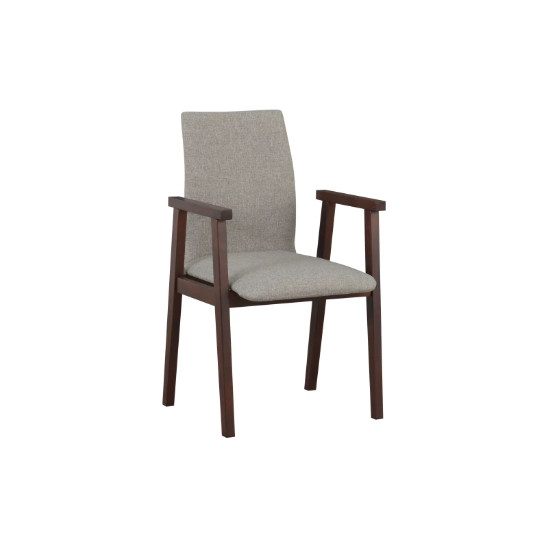 Jedálenská stolička ADENA - orech / šedá