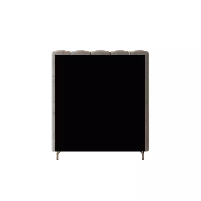 Čalúnená boxspringová posteľ 90x200 ADRIA 2 - svetlo šedá