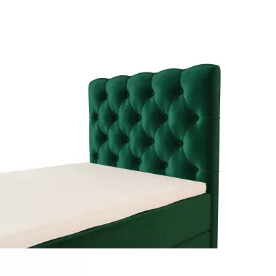 Čalúnená boxspringová posteľ 120x200 ADRIA 2 - zelená