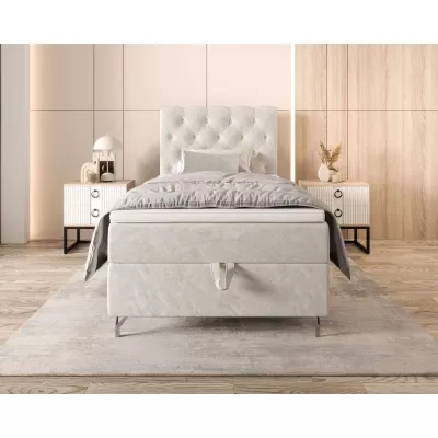 Čalúnená boxspringová posteľ 90x200 ADRIA COMFORT 2 - béžová