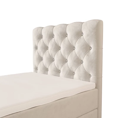 Čalúnená boxspringová posteľ 90x200 ADRIA COMFORT 2 - béžová
