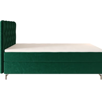 Čalúnená boxspringová posteľ 90x200 ADRIA COMFORT 2 - zelená