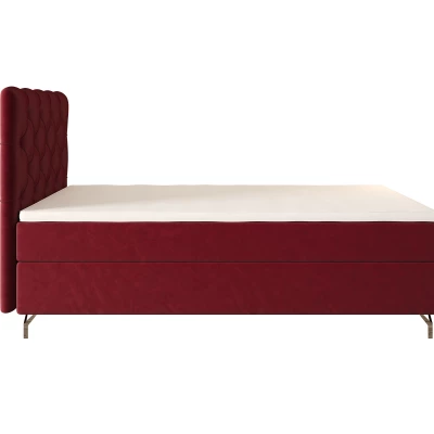 Čalúnená boxspringová posteľ 90x200 ADRIA COMFORT 2 - červená