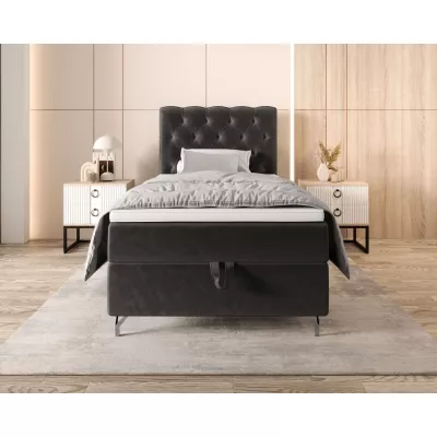 Čalúnená boxspringová posteľ 90x200 ADRIA COMFORT 2 - šedá
