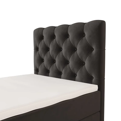 Čalúnená boxspringová posteľ 90x200 ADRIA COMFORT 2 - šedá