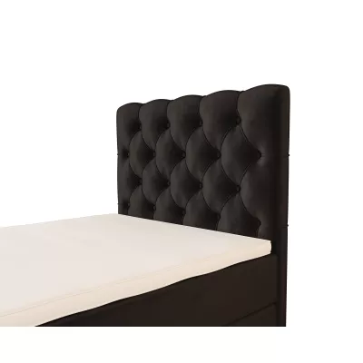 Čalúnená boxspringová posteľ 90x200 ADRIA COMFORT 2 - tmavo šedá