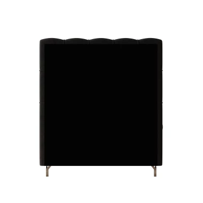 Čalúnená boxspringová posteľ 90x200 ADRIA COMFORT 2 - tmavo šedá