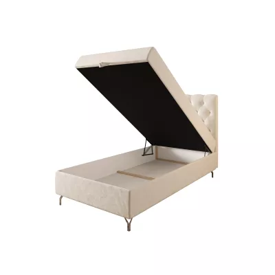 Čalúnená boxspringová posteľ 100x200 ADRIA COMFORT 2 - béžová