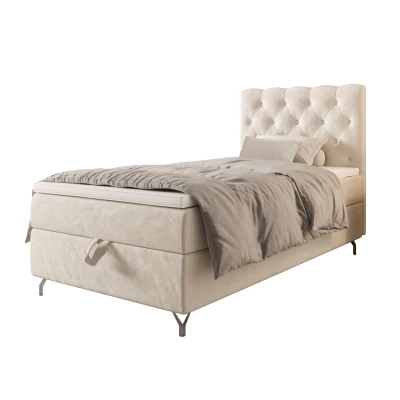 Čalúnená boxspringová posteľ 100x200 ADRIA COMFORT 2 - béžová