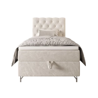 Čalúnená boxspringová posteľ 100x200 ADRIA COMFORT 2 - béžová