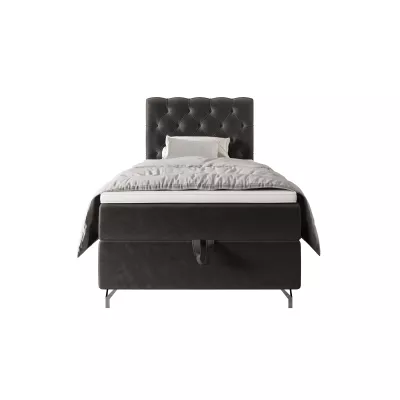 Čalúnená boxspringová posteľ 100x200 ADRIA COMFORT 2 - šedá