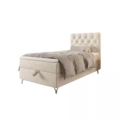 Čalúnená boxspringová posteľ 120x200 ADRIA COMFORT 2 - béžová