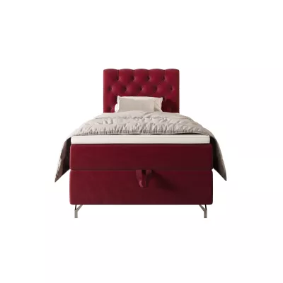 Čalúnená boxspringová posteľ 120x200 ADRIA COMFORT 2 - červená