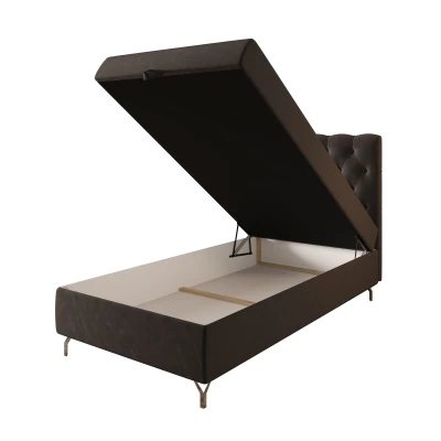 Čalúnená boxspringová posteľ 120x200 ADRIA COMFORT 2 - šedá