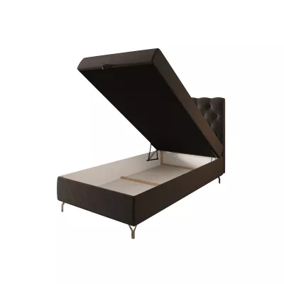 Čalúnená boxspringová posteľ 120x200 ADRIA COMFORT 2 - šedá