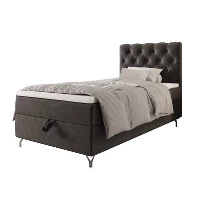 Čalúnená boxspringová posteľ 120x200 ADRIA COMFORT 2 - šedá