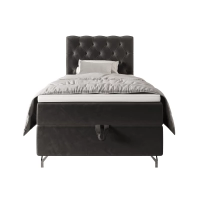 Čalúnená boxspringová posteľ 120x200 ADRIA COMFORT 2 - šedá