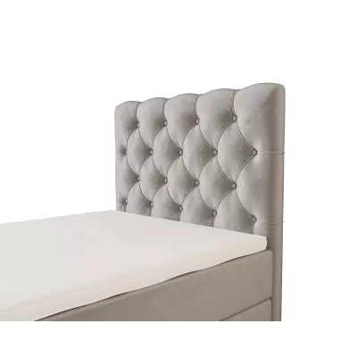 Čalúnená boxspringová posteľ 90x200 ADRIA PLUS 2 - svetlo šedá