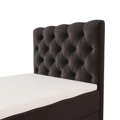 Čalúnená boxspringová posteľ 90x200 ADRIA PLUS 2 - šedá