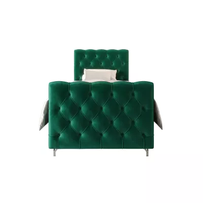 Čalúnená boxspringová posteľ 100x200 ADRIA PLUS 2 - zelená