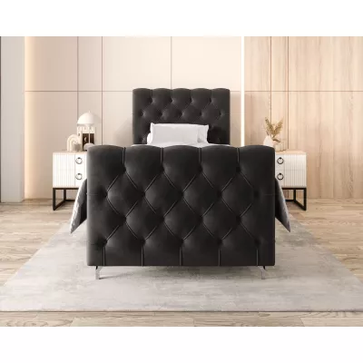 Čalúnená boxspringová posteľ 100x200 ADRIA PLUS 2 - šedá