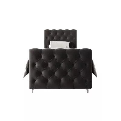 Čalúnená boxspringová posteľ 100x200 ADRIA PLUS 2 - šedá