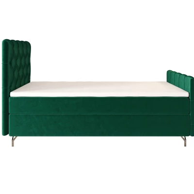 Čalúnená boxspringová posteľ 90x200 ADRIA COMFORT PLUS 2 - zelená