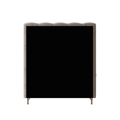 Čalúnená boxspringová posteľ 90x200 ADRIA COMFORT PLUS 2 - svetlo šedá