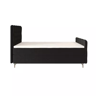 Čalúnená boxspringová posteľ 90x200 ADRIA COMFORT PLUS 2 - tmavo šedá