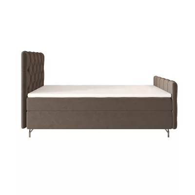 Čalúnená boxspringová posteľ 100x200 ADRIA COMFORT PLUS 2 - hnedá