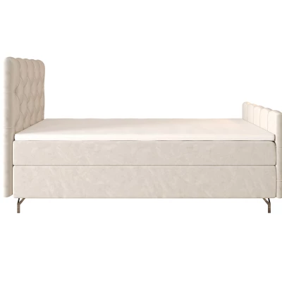 Čalúnená boxspringová posteľ 120x200 ADRIA COMFORT PLUS 2 - béžová