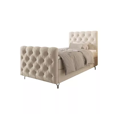 Čalúnená boxspringová posteľ 120x200 ADRIA COMFORT PLUS 2 - béžová
