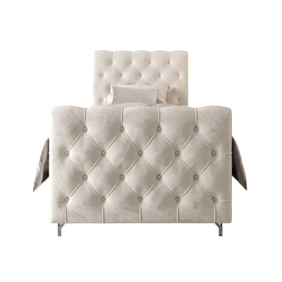 Čalúnená boxspringová posteľ 120x200 ADRIA COMFORT PLUS 2 - béžová