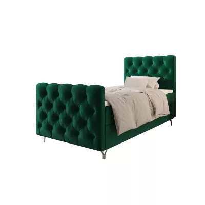 Čalúnená boxspringová posteľ 120x200 ADRIA COMFORT PLUS 2 - zelená