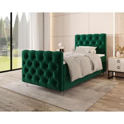 Čalúnená boxspringová posteľ 120x200 ADRIA COMFORT PLUS 2 - zelená