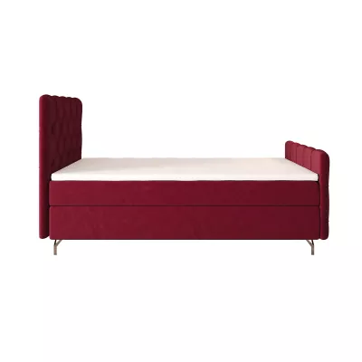 Čalúnená boxspringová posteľ 120x200 ADRIA COMFORT PLUS 2 - červená