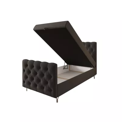 Čalúnená boxspringová posteľ 120x200 ADRIA COMFORT PLUS 2 - šedá