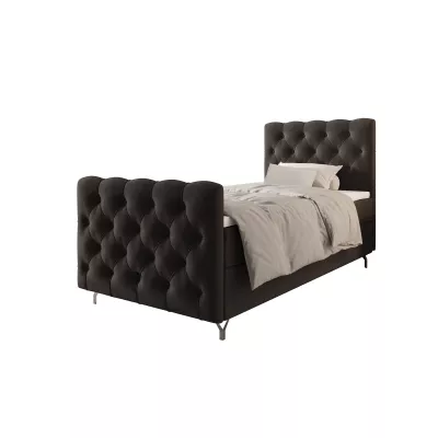 Čalúnená boxspringová posteľ 120x200 ADRIA COMFORT PLUS 2 - šedá