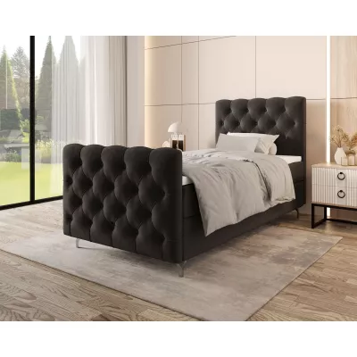 Čalúnená boxspringová posteľ 120x200 ADRIA COMFORT PLUS 2 - šedá