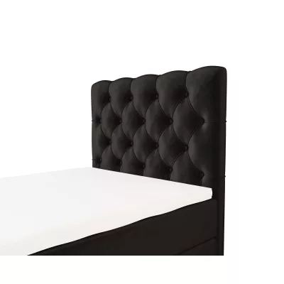 Čalúnená boxspringová posteľ 120x200 ADRIA COMFORT PLUS 2 - tmavo šedá