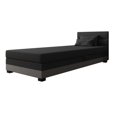 Jednolôžková čalúnená posteľ 80x195 NALINDA 1 - šedá / svetlo šedá