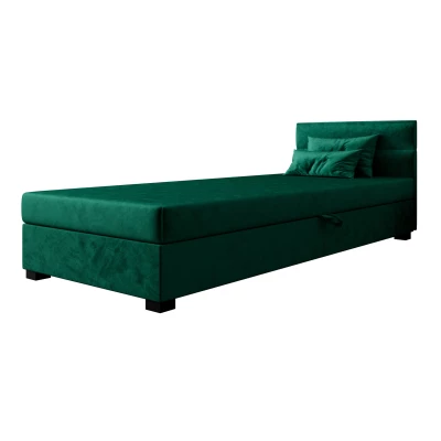 Jednolôžková čalúnená posteľ 120x195 NALINDA 1 - zelená